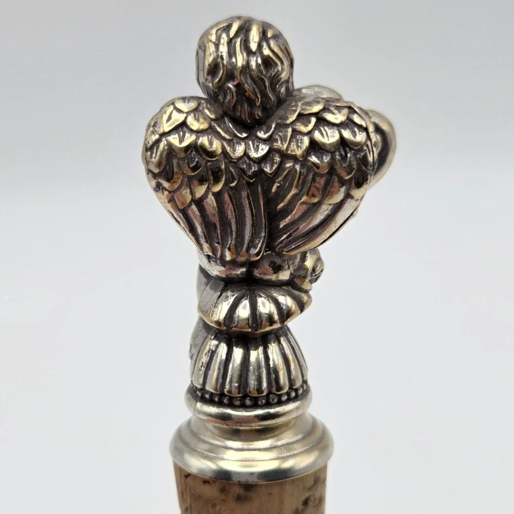 Brighton Silver Tone Cupid Wine Cork Stopper